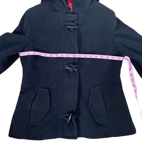 Esprit ~ Black Wool Blend Jacket ~ Toggle button closure ~ size Medium - Picture 7 of 12